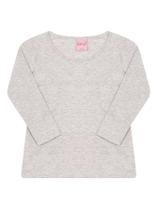 Blusa Manga Longa de Frio Básica Infantil Feminina Menina Blusa Manga Longa de Frio Básica Infantil Feminina Menina