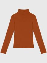 Blusa Manga Longa Enfim 1000099052 Feminina Gola Alta Viscose Stretch T. P/GG