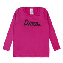 Blusa Manga Longa Estampada Infantil Menina