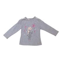 Blusa Manga Longa Estrela Infantil Menina Meia Estação