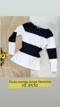 Blusa manga longa fem aleatory