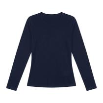Blusa manga longa feminina juvenil lunender - tamanho 12, 14 e 16 - algodão - Blusa manga longa feminina juvenil lunender - tamanho 12, 14 e 16 - algodão -
