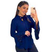 Blusa manga longa feminina plus size evangélica sku:bmlp12