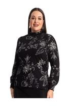 Blusa Manga Longa Feminina Plus Size Secret Glam Blusa Manga Longa Feminina Plus Size Secret Glam