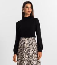 Blusa Manga Longa Feminina Rovitex Preto Blusa Manga Longa Feminina Rovitex Preto