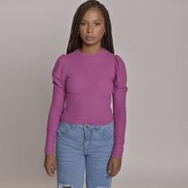 Blusa Manga Longa Feminino Amofany Em Tecido Felpudo