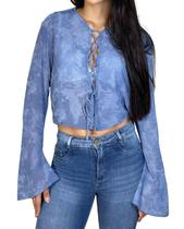 Blusa manga longa flare REF8026 MEIN Blusa manga longa flare REF8026 MEIN