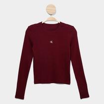 Blusa Manga Longa Infantil Calvin Klein Ribana Menina Blusa Manga Longa Infantil Calvin Klein Ribana Menina