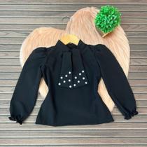 Blusa Manga Longa Infantil Camisa Mini Diva Blogueirinha