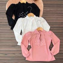Blusa Manga Longa Infantil Camisa Mini Diva Blogueirinha
