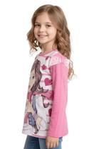 Blusa Manga Longa Infantil Detalhes Renda Linda Nº 4 Ao 10