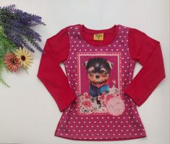 blusa manga longa infantil