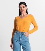 Blusa Manga Longa Infinita Cor Amarelo Blusa Manga Longa Infinita Cor Amarelo