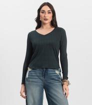 Blusa Manga Longa Infinita Cor Verde Blusa Manga Longa Infinita Cor Verde