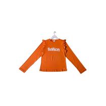 Blusa Manga Longa Juvenil Feminina - Laranja