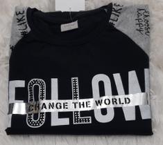 Blusa Manga Longa Juvenil Meia Malha Cotton REF: T9554