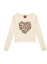Blusa Manga Longa Kyly 1001677 Infantil/Juvenil Menina Estampa Com Strass Cotton T. 10/16