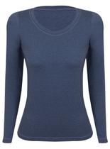 Blusa Manga Longa Lupo Loba 45138-001 Feminina Cotton Algodão T. P/GG