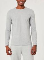 Blusa Manga Longa Malwee 1000006658 Masculina Punhos Algodão T. P/XGG