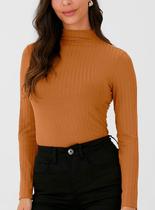 Blusa Manga Longa Malwee 1000069218 Feminina Canelada Viscose T. M/GG