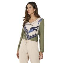 Blusa manga longa miravest feminino ref: mir232414 Blusa manga longa miravest feminino ref: mir232414