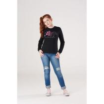 Blusa Manga Longa Moletinho Juvenil Pulla Bulla Ref. 42406 Blusa Manga Longa Moletinho Juvenil Pulla Bulla Ref. 42406