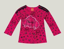 Blusa Manga Longa Patrulha Canina Infantil Menina -Malwee Kids