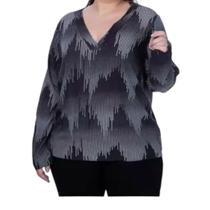 Blusa Manga Longa Plus Size Cativa - Estilo e Conforto em Cada Detalhe! Blusa Manga Longa Plus Size Cativa - Estilo e Conforto em Cada Detalhe!