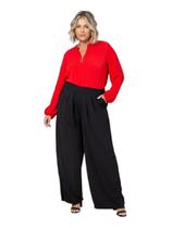 Blusa Manga Longa Plus Size Secret Glam