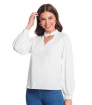 Blusa Manga Longa Rovitex Bege Blusa Manga Longa Rovitex Bege