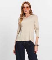 Blusa Manga Longa Select Bege Blusa Manga Longa Select Bege