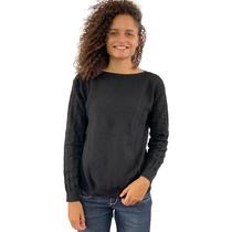 Blusa Manga Longa Tricot Trico Feminina Sueter Quentinho 485
