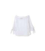 Blusa manga longa viscose cremosa