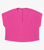 Blusa Manga Morcego Plus Size Secret Glam Rosa Blusa Manga Morcego Plus Size Secret Glam Rosa