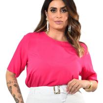 Blusa Manga Oversize Tecido Viscose Plus Size 42 Ao 52