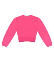 Blusa MangaLonga Juvenil Feminino Minty Rosa