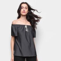 Blusa Marialicia Ombro A Ombro Lisa Feminina