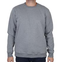 Blusa Masculina Basico.com Moletom Cinza Escuro - 1000107488