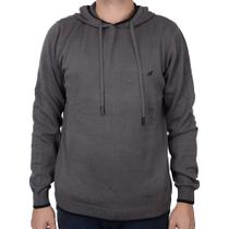 Blusa Masculina Beagle Tricot com Capuz Cinza Stone - 0564