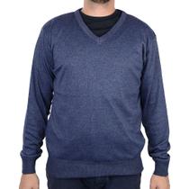 Blusa Masculina Broken Rules By Mooncity Tricot Azul Mescla - 590135