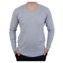 Blusa Masculina Broken Rules Sueter Tricot Cinza - 590191
