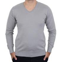 Blusa Masculina Broken Rules Sueter Tricot Cinza - 590194