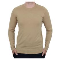 Blusa Masculina Broken Rules Sueter Tricot Marrom - 590192
