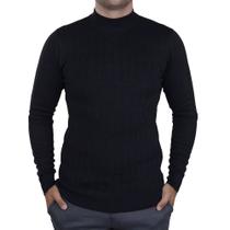 Blusa Masculina Broken Rules Sueter Tricot Preta - 590182