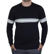 Blusa Masculina Broken Rules Sueter Tricot Preta - 590189