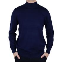 Blusa Masculina Broken Rules Tricot Azul Marinho - 5902 Blusa Masculina Broken Rules Tricot Azul Marinho - 5902