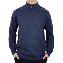 Blusa Masculina Broken Rules Tricot Azul Mescla - 590224 Blusa Masculina Broken Rules Tricot Azul Mescla - 590224