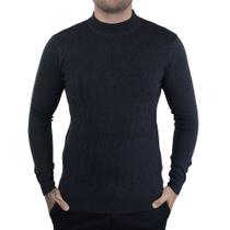 Blusa Masculina Broken Rules Tricot Cinza Escuro - 590182