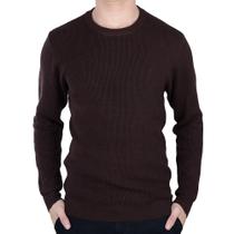 Blusa Masculina Broken Rules Tricot Marrom Café - 590235