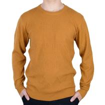 Blusa Masculina Broken Rules Tricot Mostarda - 590216 Blusa Masculina Broken Rules Tricot Mostarda - 590216